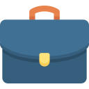 Briefcase icon representing organized content scheduling and templates